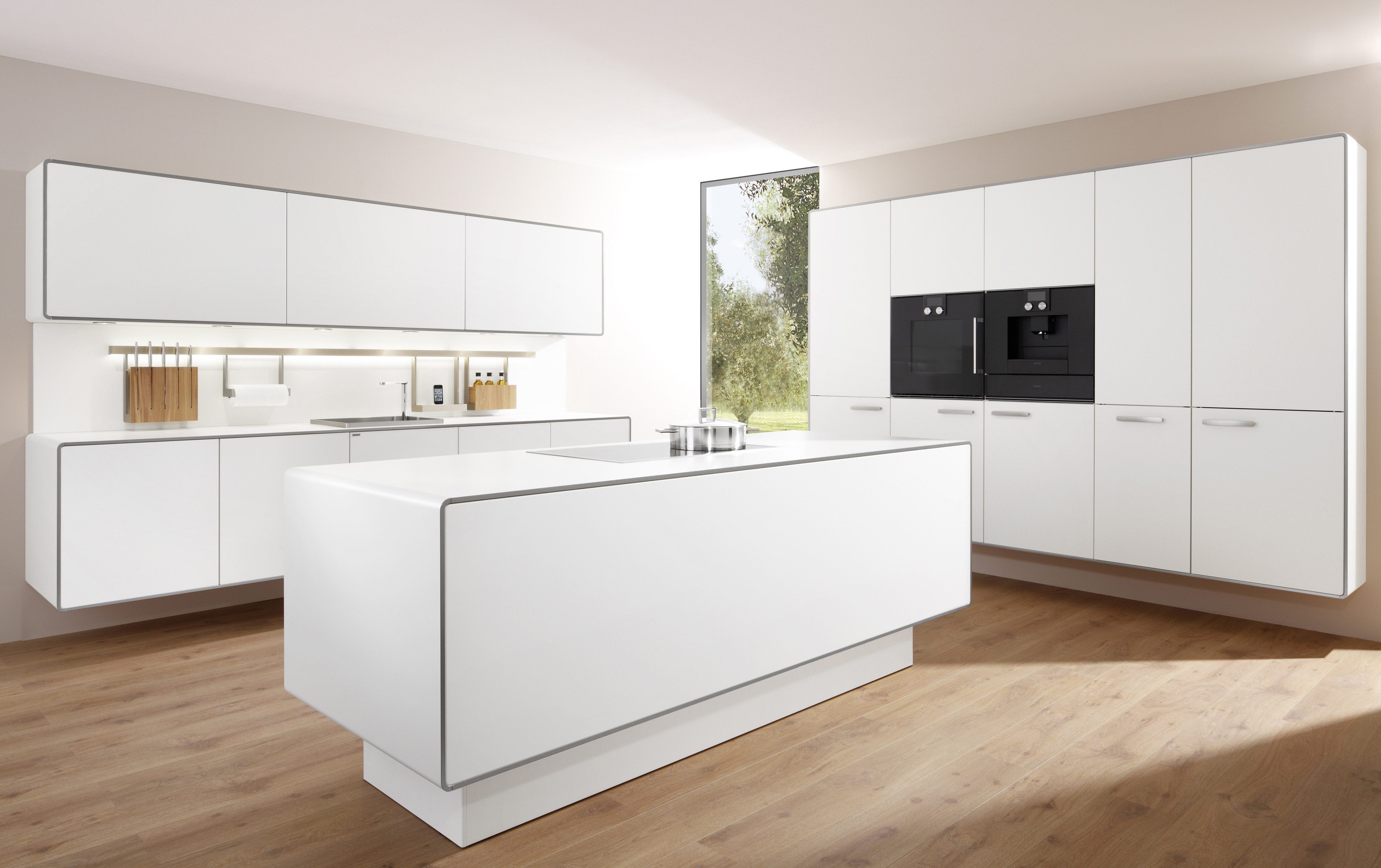 Upgrade Your Kitchen with Top Veneer and Lacquer Finish Modern White Island Cabinets