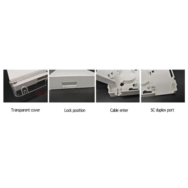 Гнездо терминальной коробки пролома в стене коробки прекращения оптического волокна дуплекса FTTH SC оптически