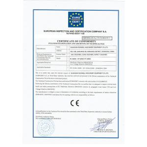 Shanghai Runwell Machinery Equipment Co.,Ltd Сертификации