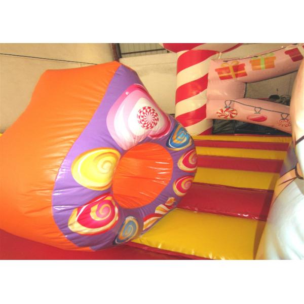 Цифровая живопись надувной конфетный домик веселый город большой надувной рождественский конфетный тематический парк развлечений