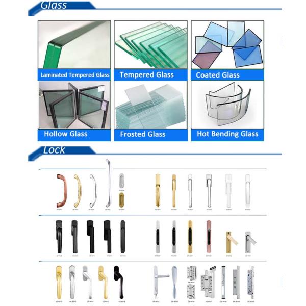 Electrophoresis Coated Aluminium French Windows With Triple Glazed Glass