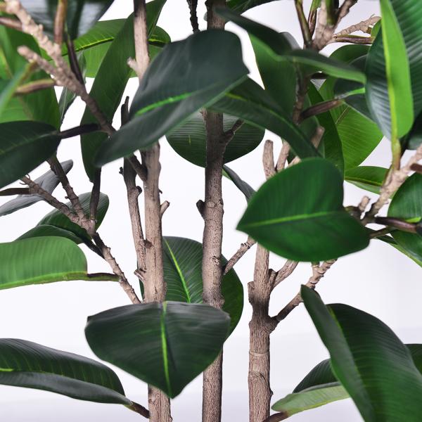 Tropical Faux Oak Tree Bonsai Plant Faux Rubber Tree Plant for Home & Garden Decorative Artificial Rubber Tree for Backyard Decor