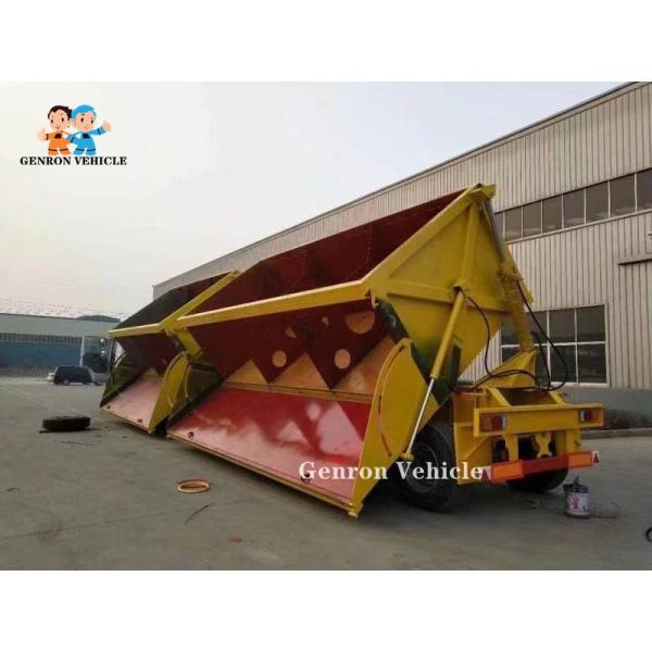 6 Axles 19.7 Meters Double Side Tipper Hydraulic Lifting Cylinder Super Link