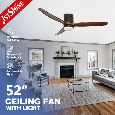 52 Natural Solid Wood Decorative BLDC Energy Saving LED Ceiling Fan with Light 1stshine
