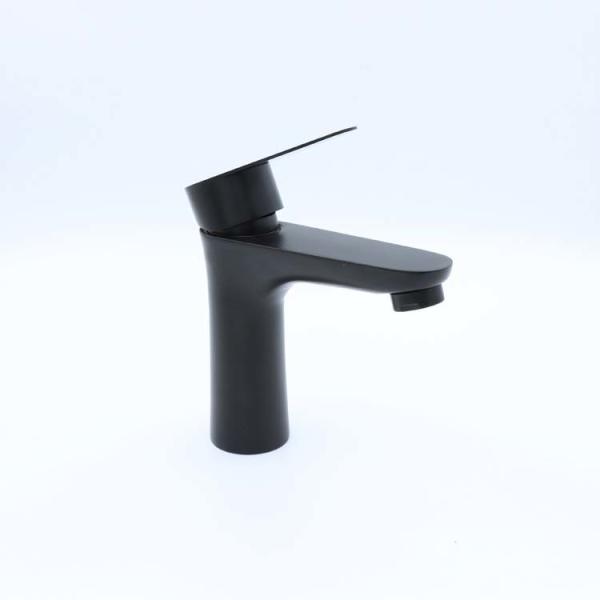 Golden Single Handle Bathroom Vanity Faucet Black for Shower Room