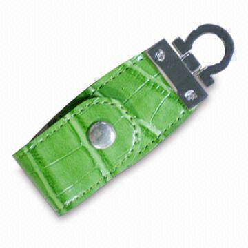 Nueva memoria USB AT-030C del cuero de la llegada