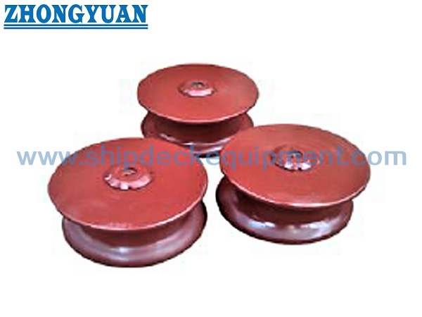 NS 2585 Open Type Casting Steel Roller Button Ship Mooring Roller Fairlead Ship Mooring Equipment