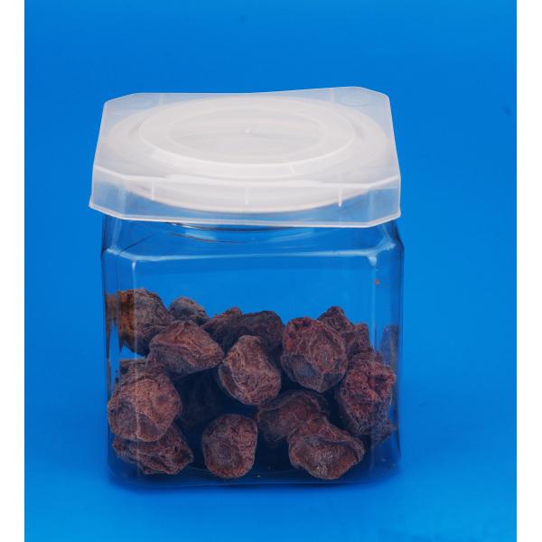 Reusable Clear Plastic Jars Cylindrical Shape 83 . 3MM Caliber 600Ml