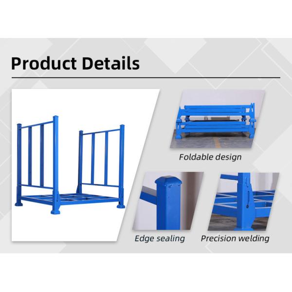 Steel Pallet Warehouse Stores Stackable Metal Shelves 200kg Heavy Duty Industrial Storage System