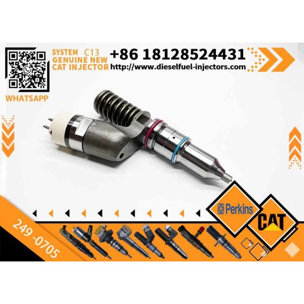 Caterpillar Original Diesel Fuel Injector 249-0705 244-7695 New for C13 Excavator Engine Parts