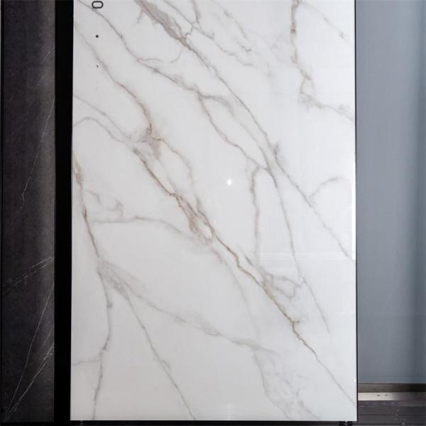 Porcelain Floor Tile Marble Look Slab Glazed Polished Surface