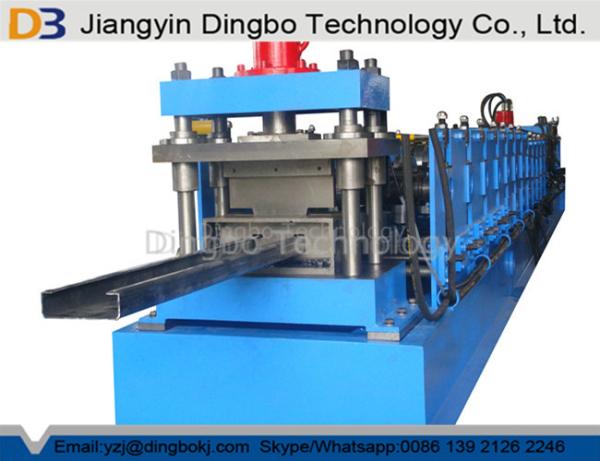 Blue Purlin Roll Forming Machine , U Channel Roll Forming Machine CE SGS ISO