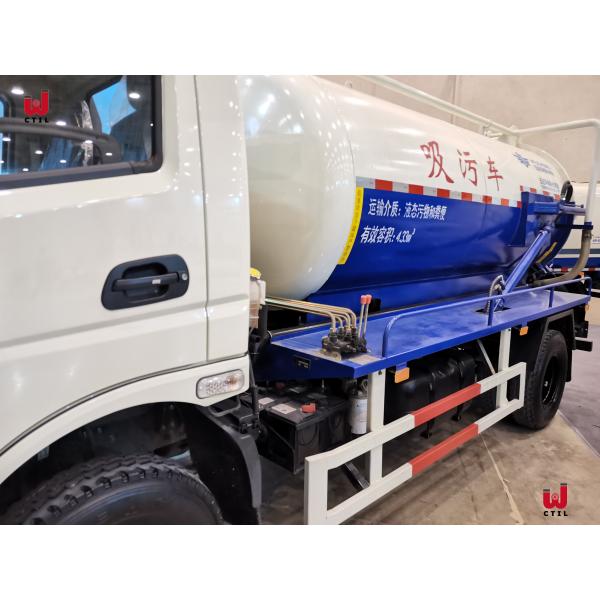 Тележка 4x2 всасывания нечистот тележки 5T вакуума сточной трубы евро 4