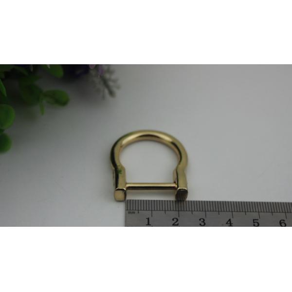 Bag metal d ring nickel free hanging plating,flexible zinc alloy d ring buckles
