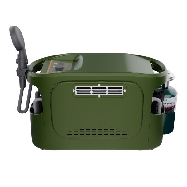 USB & Battery Powered Gas Water Heater – Copper Tankless Design for Instant Hot Water – Use While Camping, RVing, Traveling, Outdoors, or at Home