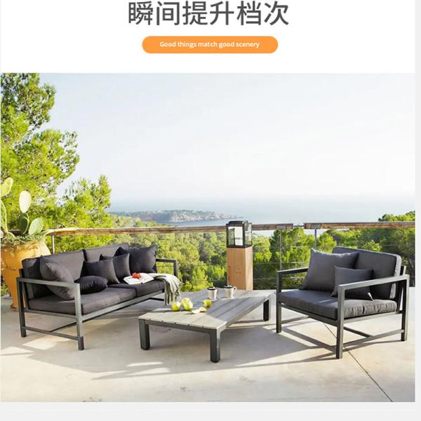Swimming Pool Furniture Outdoor Modern Customized Garden Sofa Set Furniture L Shape