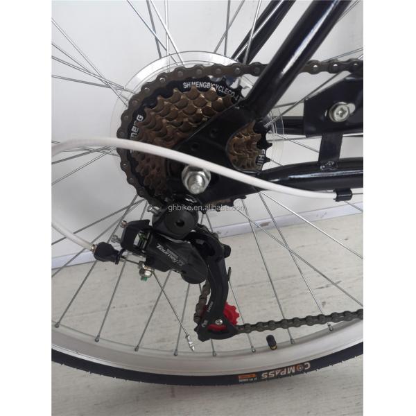 Front and rear wheel V brake 7 speed 26 inch bicycle custom adult womens city cruiser bike with hard frame