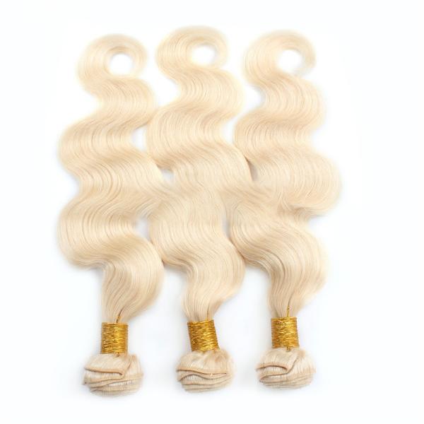 Longest Hair Ratio 55% Halo Vietnamese Virgin Raw Natural 613 Honey Blonde Curly Hair