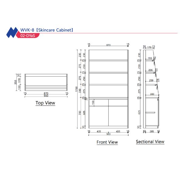 Modern Skincare Display Shelves Quality Store Fixtures White Wooden Multilayer Rack