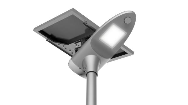 ROHS Intelligent Integrated Solar LED Street Light 4000LM With Human Body Induction