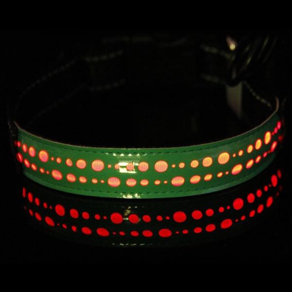 Recarregável ajustável de USB da coleira de cão do diodo emissor de luz personalizado para o cão Cat Night Safety