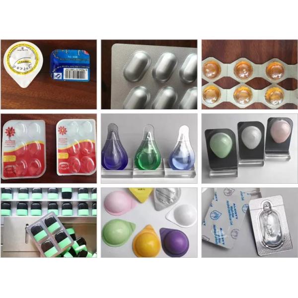 2.2kw Flat Plate Blister Packing Machine For Tablets Capsule