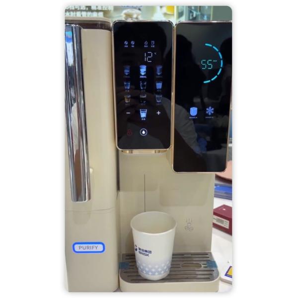 All-in-One Countertop Water Dispenser with Ice Maker Instant Hot Cold Water