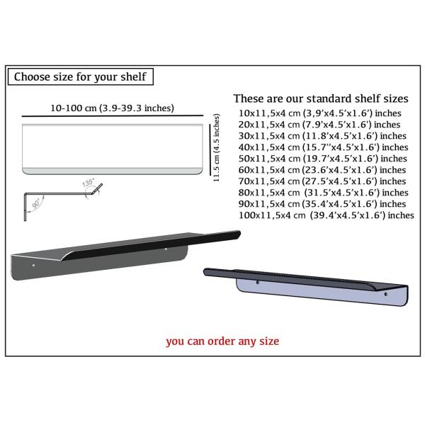 Декоративная полка для кладовки в спальне или на кухне