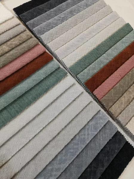 Fashion Customizable Jacquard Upholstery Fabric Soft Knitted Fabric Sofa Fabric Factory