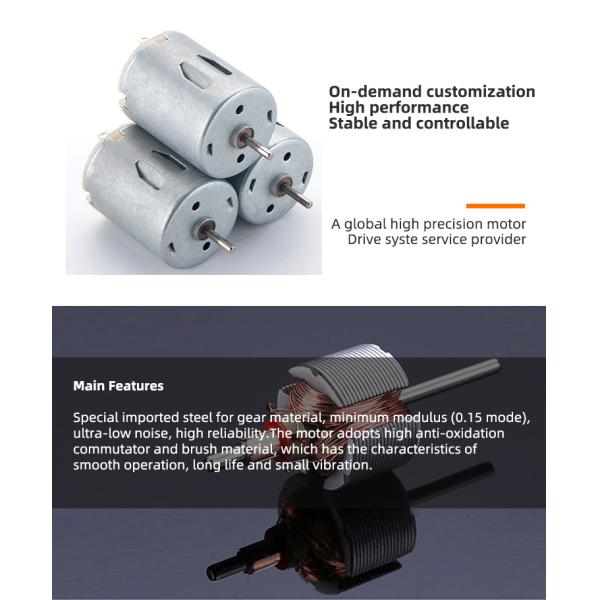 Подгонянный мотор 6v 12v щетки DC R280 почистил мотор щеткой Coreless