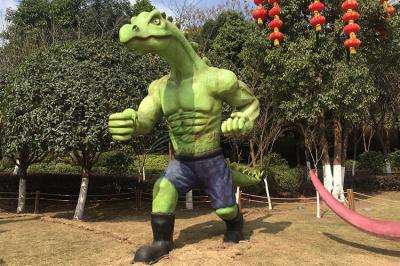 Dinossauro feito sob encomenda decorativo do caráter FRP da maravilha dos produtos da fibra de vidro do parque