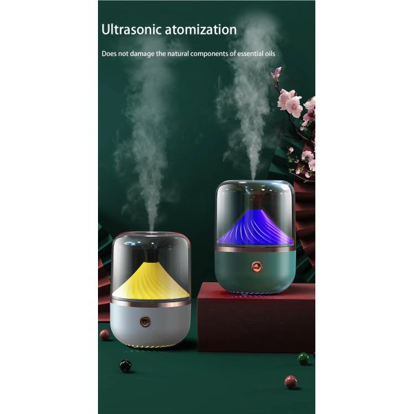 Car Home Use Electric Fragrant Oil Diffuser Battery Powered With 7 Color LED Light