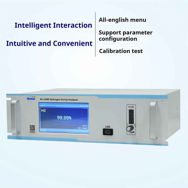 Metal Hydrogen Gas Analyzer H2 Gas Detector Customizable Industrial Gas Meter