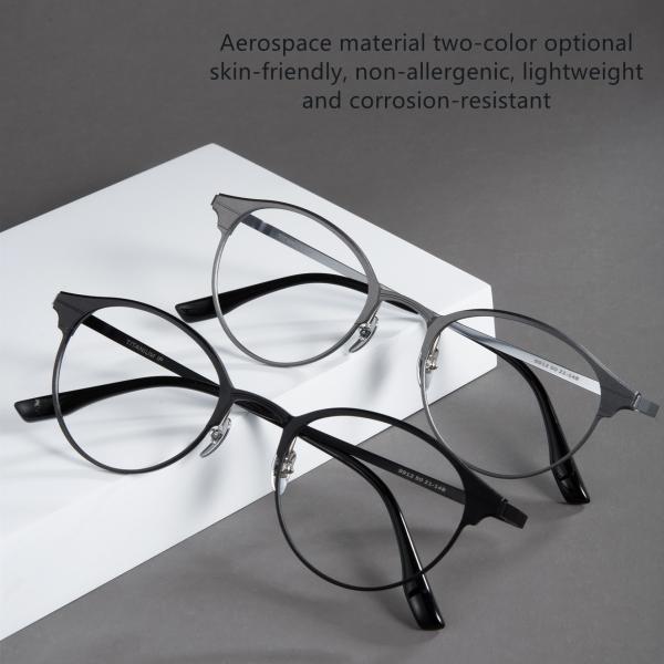 Полноформатный магнитный чистый титановый бизнес алюминиевый зажим на очках