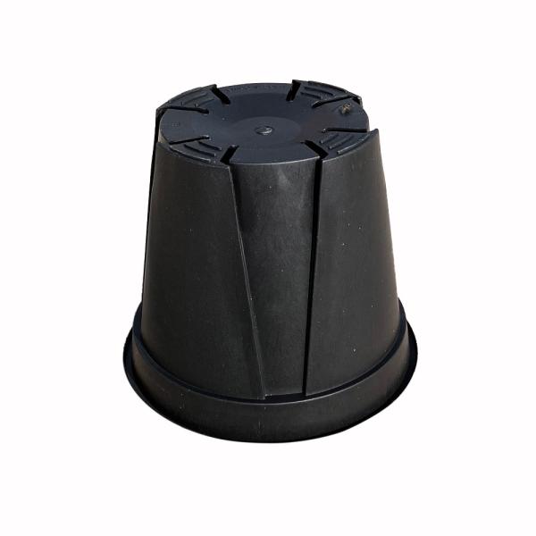 Por mayor 2.5L Negro Jardín plástico de la guardería de galón de la maceta de galón de espesor Bonsai poda hecha de PP / HDPE