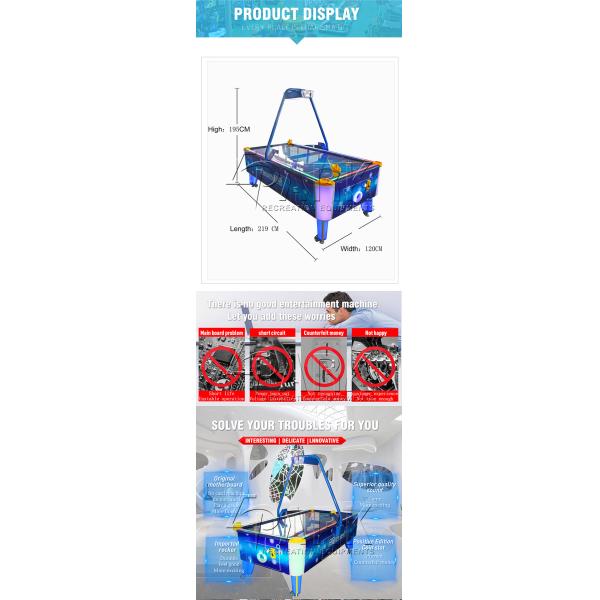 Epark Blue Air Hockey Video Entertainment Equipment Coin Pusher Attractive