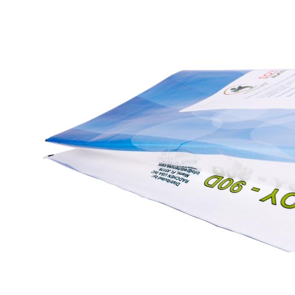 Custom Printed Plastic Bags , BOPP / PP Woven Laminated White Kraft Paper Bag