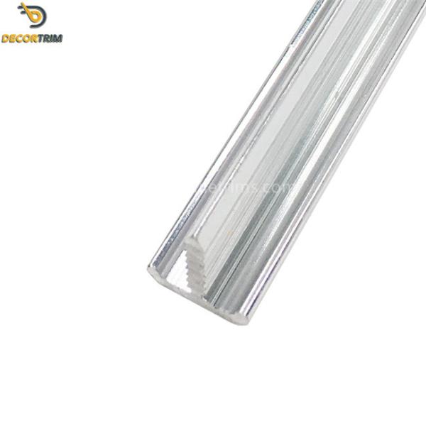 Aluminum 6063 T Shaped Transition Strip , Floor Divider Strip 10mm Width