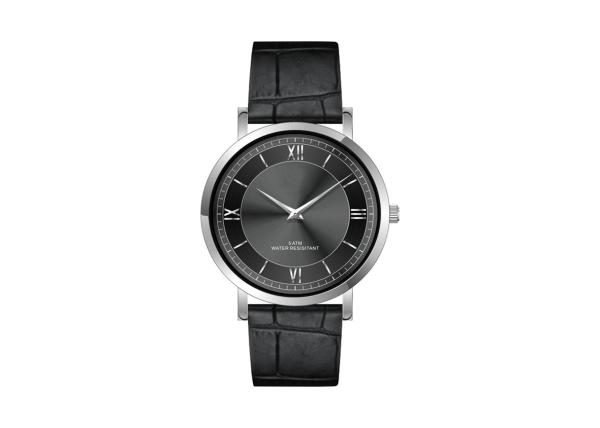 Interchangeable Strap Stainless Steel Quartz Dress Watch SS Back Cover