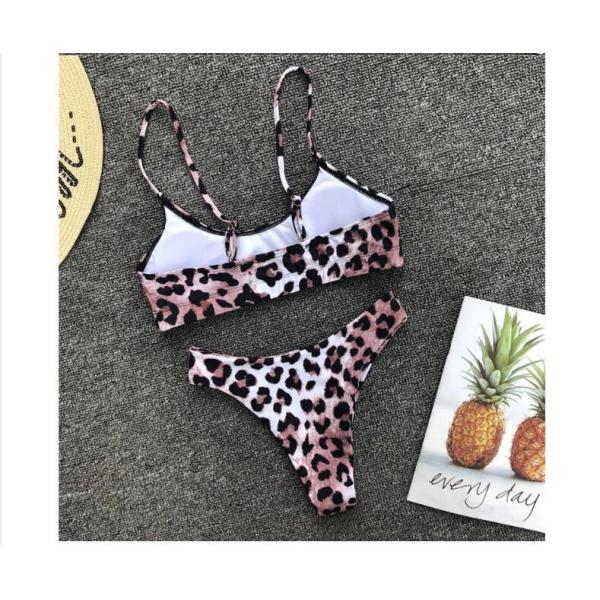 Womail Alluring Biquini Leopard Printed Bikini Push-Up Padded Swimwear Women's