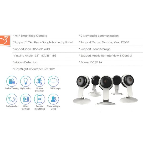 Hot Selling New Fashion Indoor Full Hdwi-fi Motion Detection Night Vision Camera