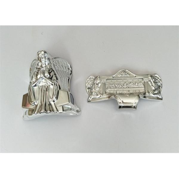 Серебряные орнаменты гроба/похоронные аксессуары отполировали поверхность плакировкой