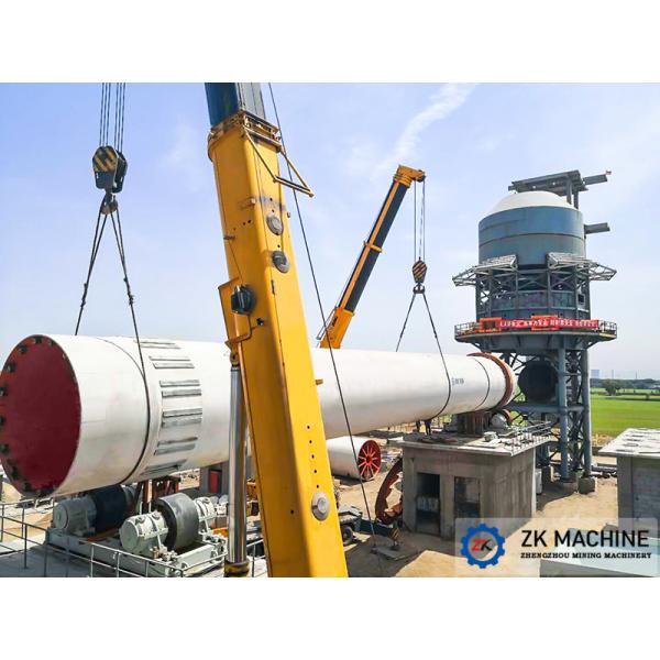 Horizontal Slaking Calcination 50TPD Rotary Lime Kiln