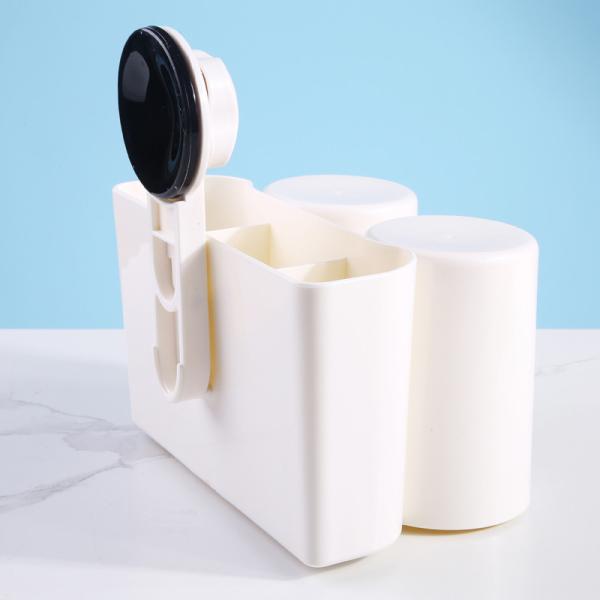 Irregularity ABS PVC Bathroom Toothbrush Holder Set Hung On The Wall