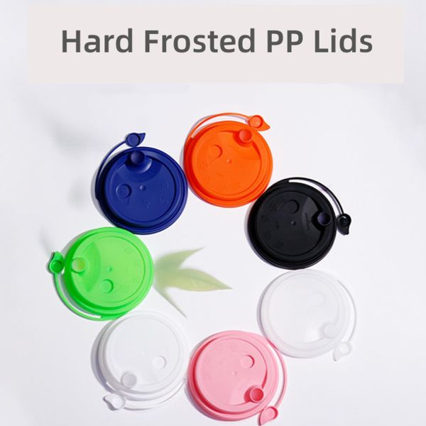 Custom Color 90mm Diameter Food-Grade PP Plastic Cup Lid for Beverage Packaging