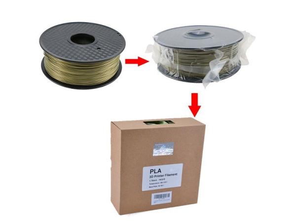 Bronze Heat Resistant Plastic PLA Plastic Filament Safe For Reprap 3D Printer