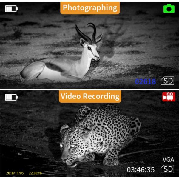 Infrared Night Vision Telescopes , 1x Digital Night Vision Monocular For Hunting Observe