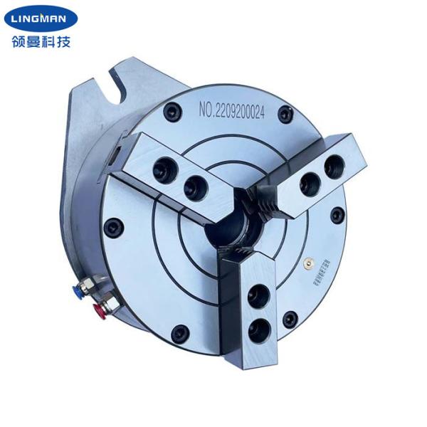 Lingman Hot-selling High-quality Double-valve Front-mounted Pneumatic Chuck Three-jaw Chuck for CNC Machine Tools