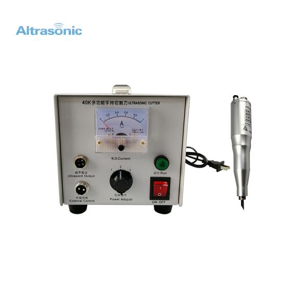 40kHz Ultrasonic Knife Cutter For Non Woven Fabric Snakeskin Bag
