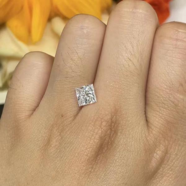 Сертифицированные синтетические бриллианты принцесса резки бриллиант 1-3CT Cvd белые бриллианты ожерелье